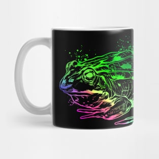 Farbefrohe Zeichnung eines Frosch Mug